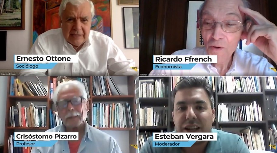 Ernesto Ottone, Ricardo Ffrench-Davis y Crisóstomo Pizarro conversaron sobre la crisis del capitalismo y otra manera de vivir y pensar